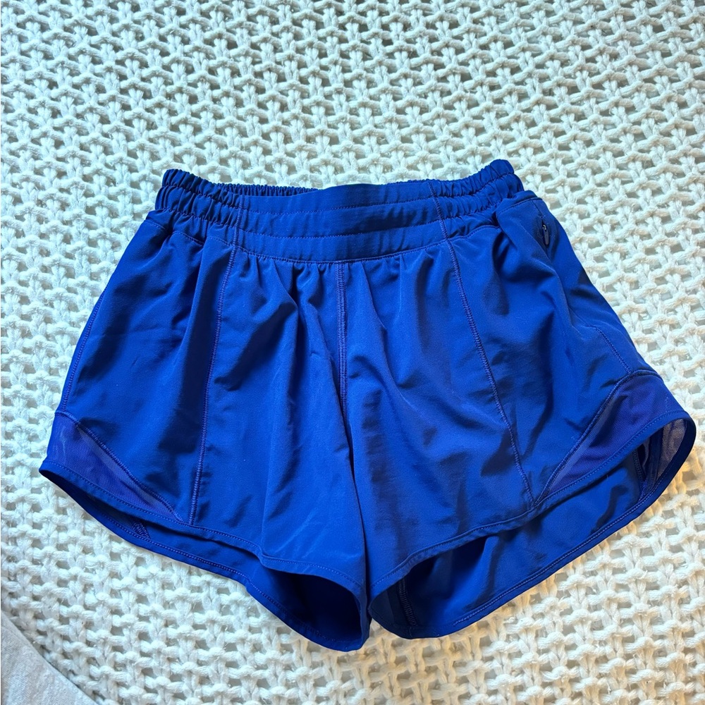 Blue Lululemon shorts